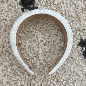 ASOS White Beaded Headband
